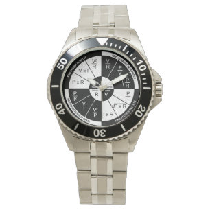 Reloj De Pulsera Observatorio de la ley de Ohm - Blanco y negro