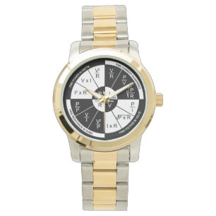 Reloj De Pulsera Observatorio de la ley de Ohm - Blanco y negro