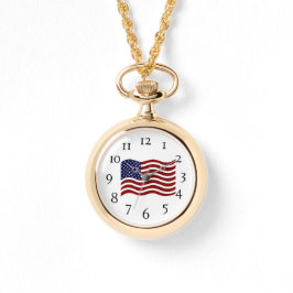 Reloj De Pulsera Observatorio de la mujer - Bandera estadounidense