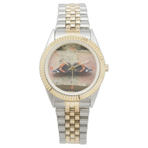 Reloj De Pulsera Observatorio de mariposa del Almirante Rojo