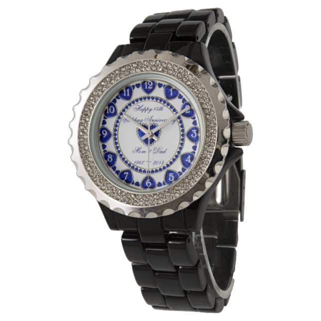 Reloj De Pulsera Observatorio del 45° Aniversario del Boda (Angular)