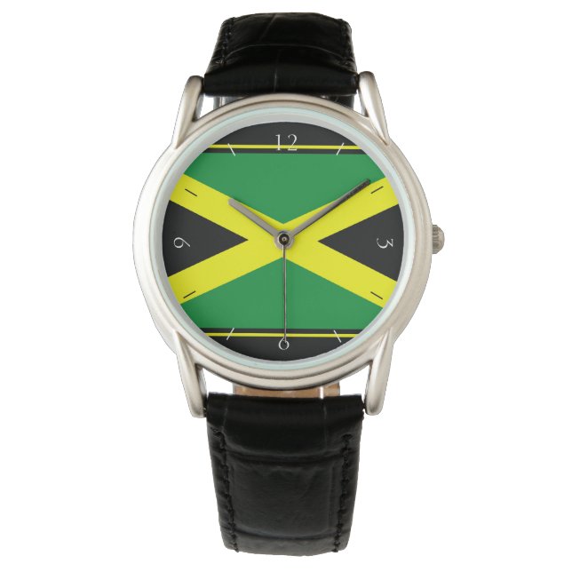 Reloj De Pulsera Observatorio masculino de la bandera de Jamaica (Anverso)