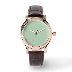 Reloj De Pulsera Ocean Green Square Writing Watch