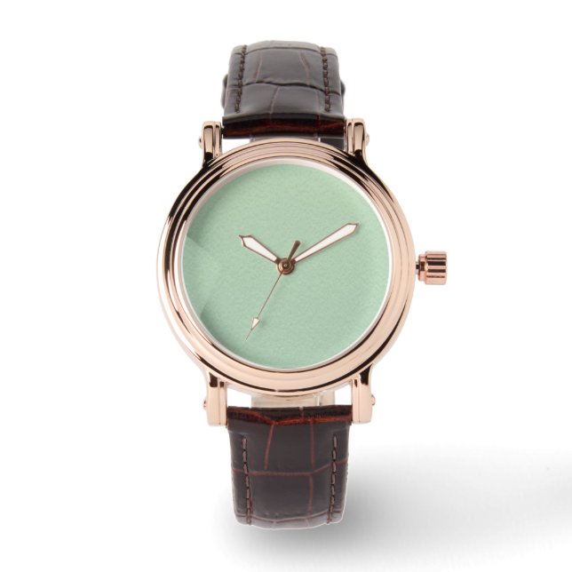 Reloj De Pulsera Ocean Green Square Writing Watch (Anverso)