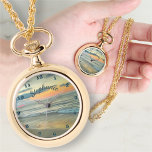 Reloj De Pulsera Ocean Sunset 0735 Necklace Watch<br><div class="desc">Pintura de la colección "Ocean Sunset 0735" Personalice en la página del producto o haga clic en el botón "Personalizar" para obtener más opciones de diseño. Diseño creado a partir de mi pintura "Ocean Sunset 0735" capturando la playa al atardecer cerca del Hotel Krystal en Puerto Vallarta, México. Los productos...</div>