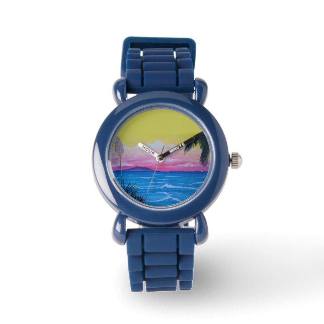 Reloj De Pulsera Océano atardecer (Anverso)