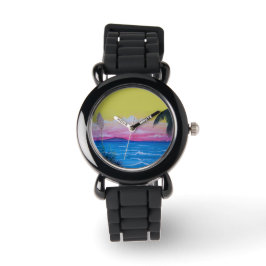Reloj De Pulsera Océano atardecer