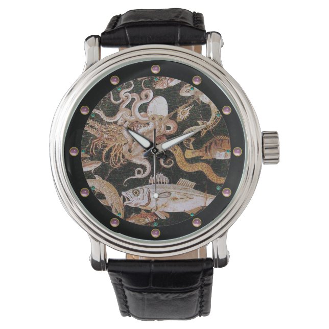 RELOJ DE PULSERA OCÉANO DE COLECCIÓN POMPEII - ESCENA DE VIDA MARÍT (Anverso)