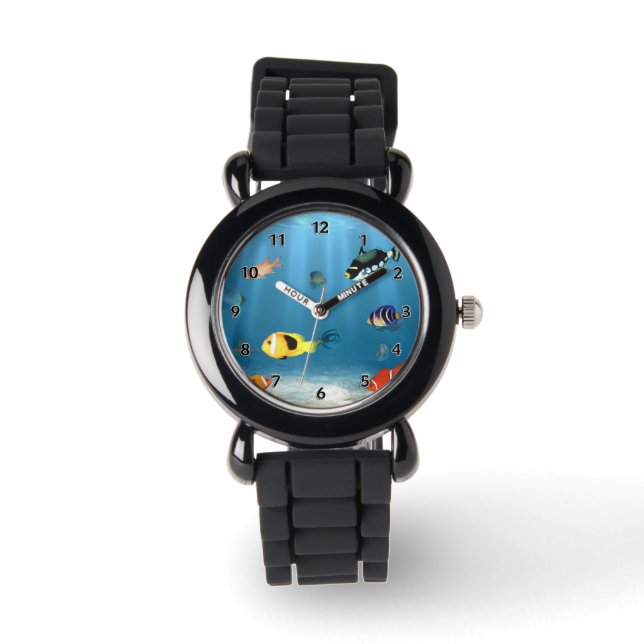 Reloj De Pulsera Océanos De Pescado (Anverso)