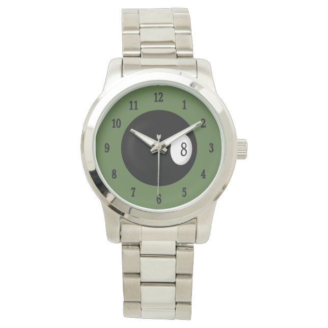Reloj De Pulsera Ocho temas de Ball Billiard (Anverso)