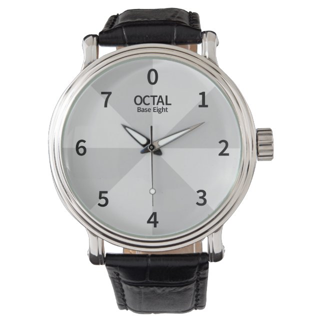 Reloj De Pulsera Octal Clock Base Ocho (Anverso)