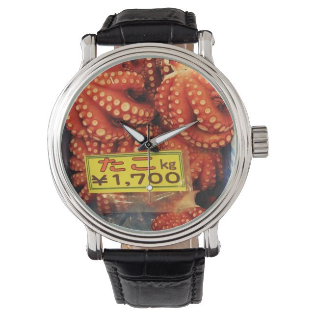 Reloj De Pulsera Octopus Tako た こ mercado de pescado de Tsukiji, To (Anverso)
