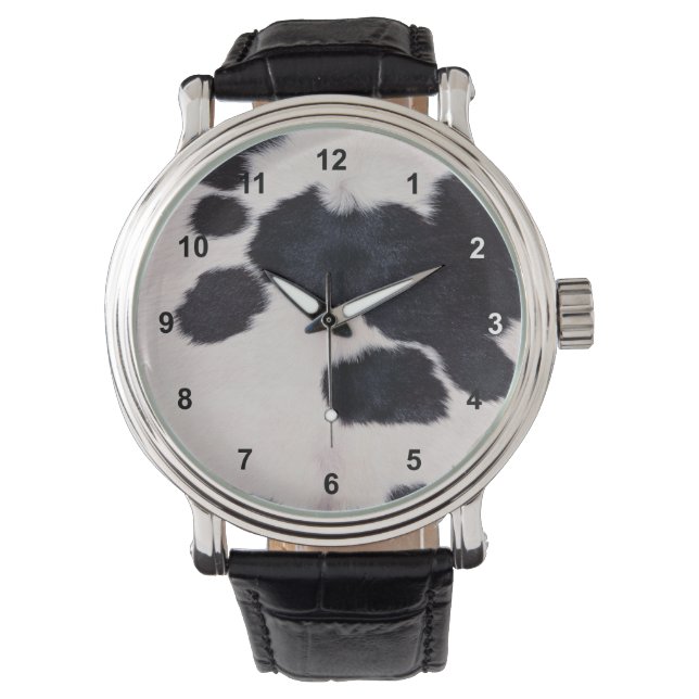 RELOJ DE PULSERA OCULTO DE LA VACA DESPLEGADA (Anverso)