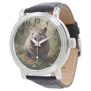Reloj De Pulsera "Oculto en el Bush: un wombat australiano salvaje"
