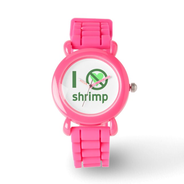 Reloj De Pulsera Odio los camarones Sin amor (Anverso)