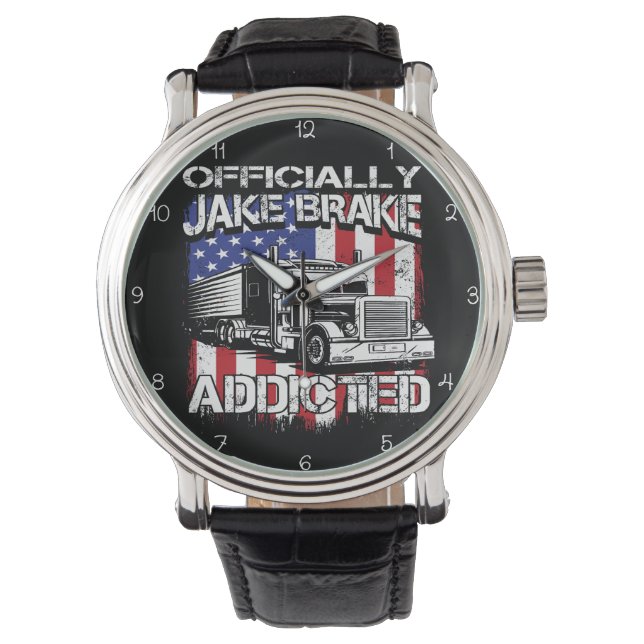 Reloj De Pulsera Officially Jake Brake Addicted! (Anverso)