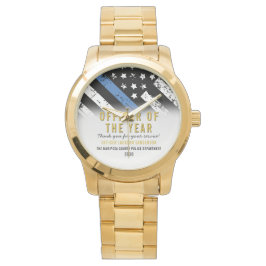 Reloj De Pulsera Oficial de policía del año Empleado de la Línea Az