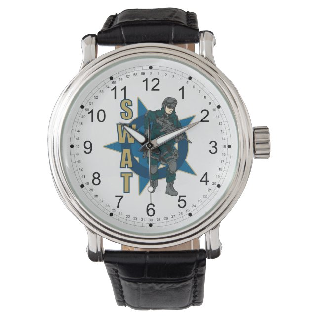 Reloj De Pulsera Oficial de policía del SWAT (Anverso)