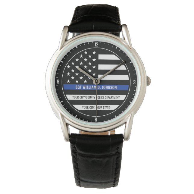 Reloj De Pulsera Oficial de policía encargado de la aplicación de l (Anverso)