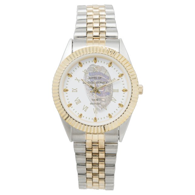 Reloj De Pulsera Oficial de Seguridad de Vigilancia de Retiro de la (Anverso)