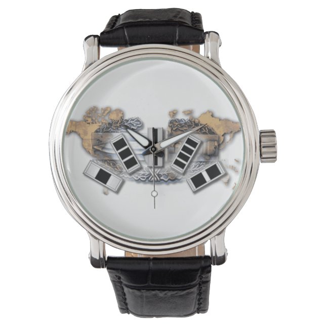 Reloj De Pulsera Oficiales de guerra en un observatorio de guerra (Anverso)