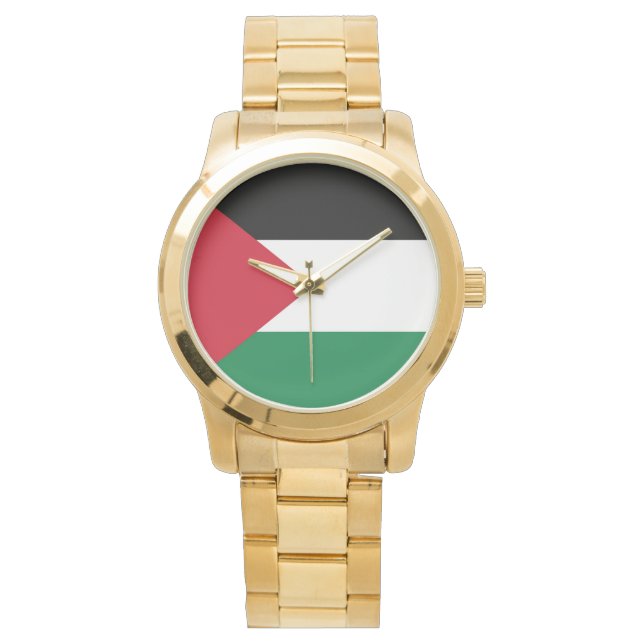 Reloj De Pulsera oficialmente bandera del Estado de Palestina (Anverso)