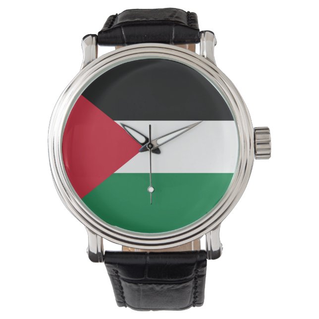 Reloj De Pulsera oficialmente bandera del Estado de Palestina (Anverso)