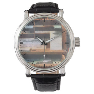Reloj De Pulsera Oficina de Boletos de Tren