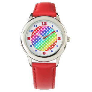 Reloj De Pulsera Oh corazones arcoiris bebés