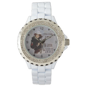 Reloj De Pulsera Ojalá fuera un hombre ~ Me uniera a la marina ~ 19