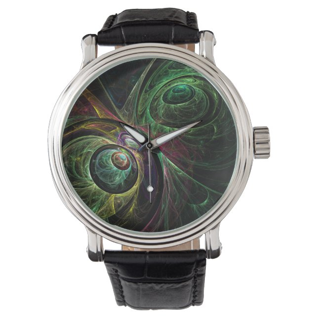 Reloj De Pulsera Ojo a ojo Resumen arte (Anverso)