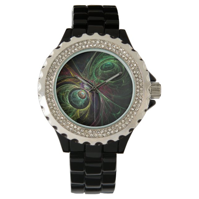 Reloj De Pulsera Ojo a ojo Resumen arte (Anverso)