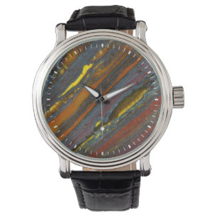 Reloj De Pulsera Ojo de Tigre Australiano Rayado