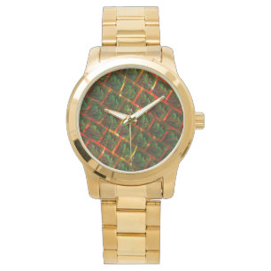 Reloj De Pulsera 'Ojos verdes enmarcados', arañazos o cuadrícula ro