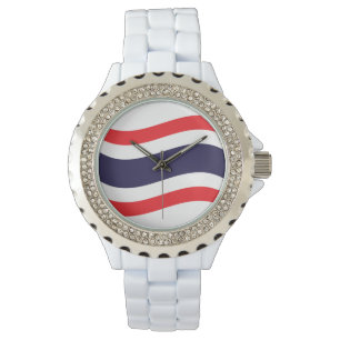 Reloj De Pulsera Ola de bandera tailandesa