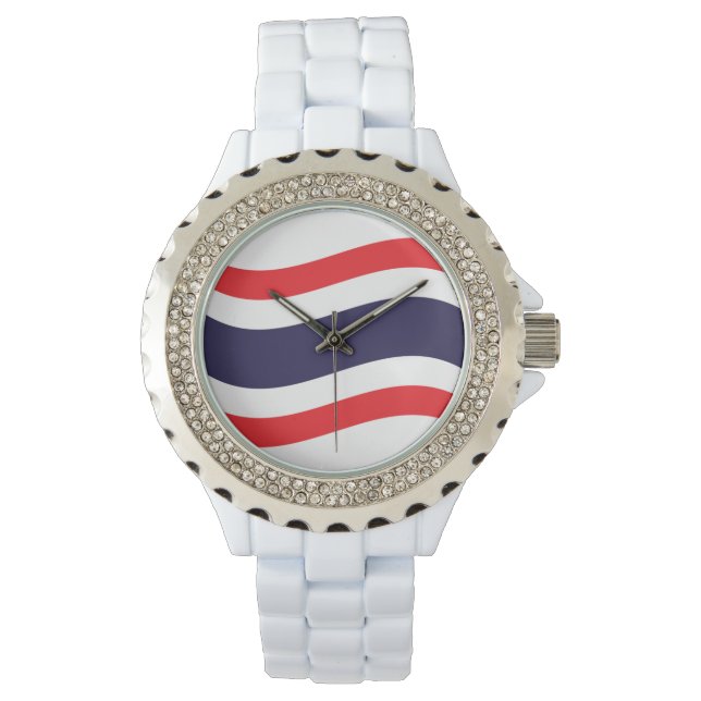 Reloj De Pulsera Ola de bandera tailandesa (Anverso)