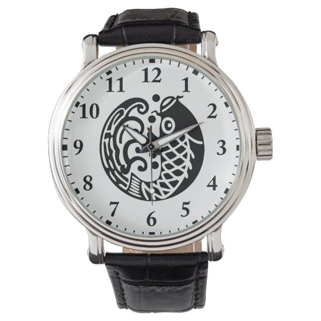 Reloj De Pulsera Ola de carpa (Anverso)