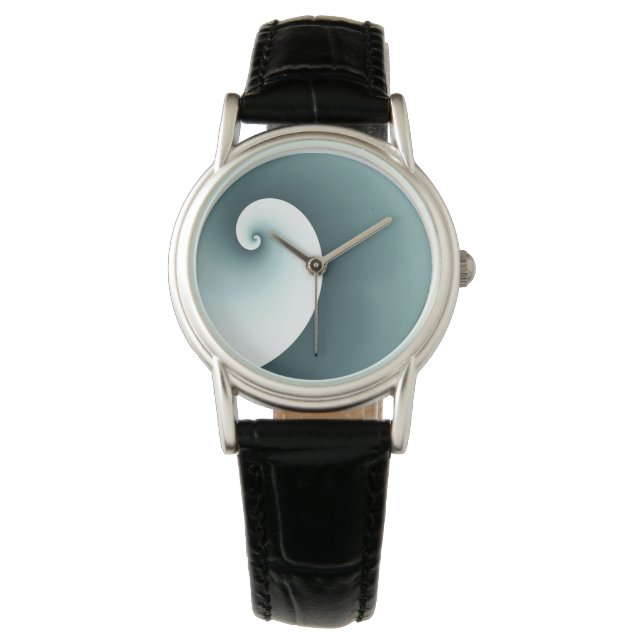 Reloj De Pulsera Ola de surf teal (Anverso)