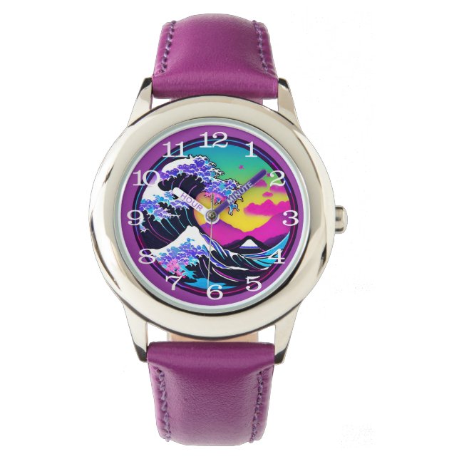 Reloj De Pulsera ola grande moderna (Anverso)