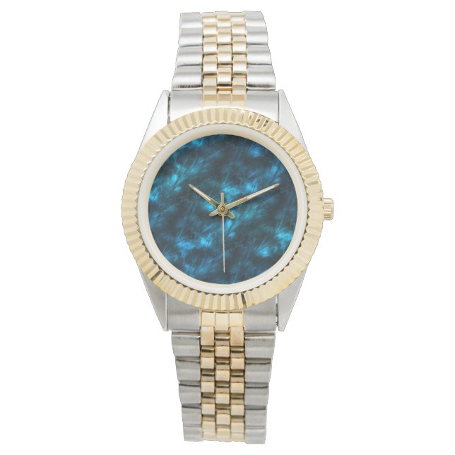 Reloj De Pulsera Olas Azules Oscuras (Anverso)