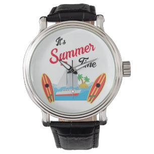 Reloj De Pulsera Olas de playa de verano vacaciones océano