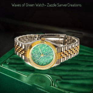 Reloj De Pulsera Olas De Verde