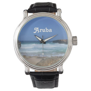 Reloj De Pulsera Olas espléndidas estrellándose en Aruba