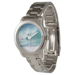 Reloj De Pulsera Olas turquesas del océano Unisex Watch