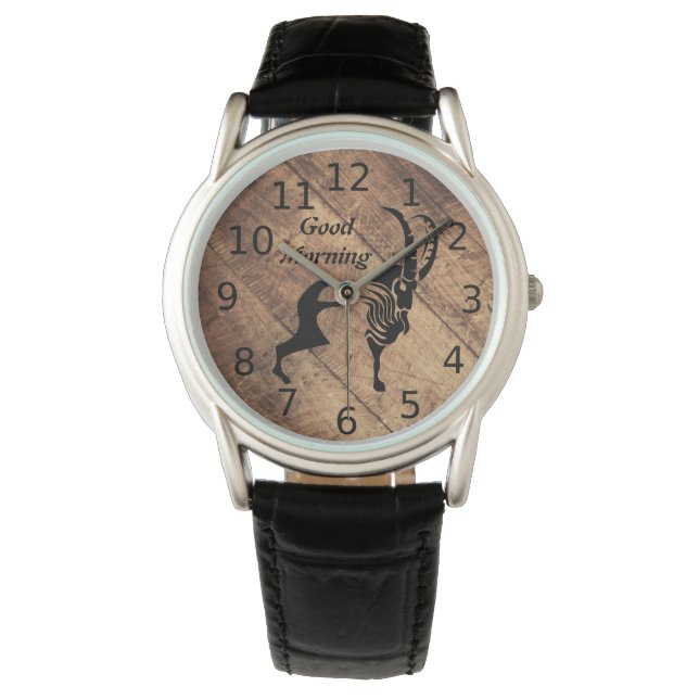 Reloj De Pulsera Old Timer Black Ram Silhouette (Anverso)