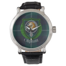 Reloj De Pulsera Oliphant Scottish Clan Tartan & Crest