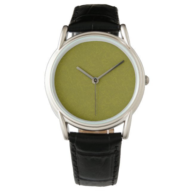 Reloj De Pulsera Olive green surface with subtle swirling pattern (Anverso)