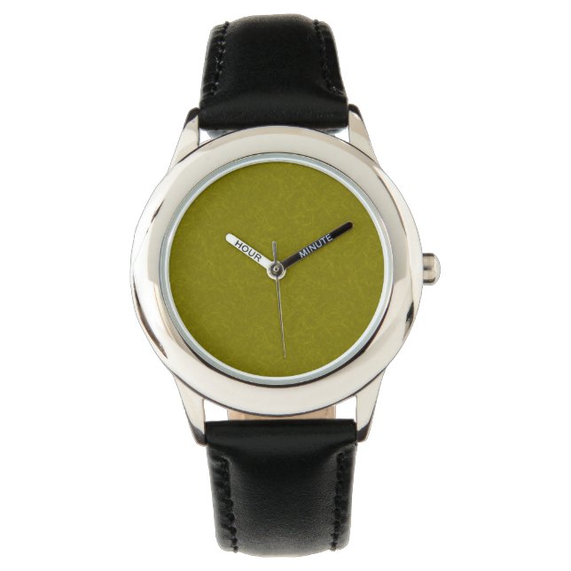 Reloj De Pulsera Olive green surface with subtle swirling pattern (Anverso)