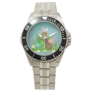 Reloj De Pulsera Oliver The Otter y la gran caza de huevos de Pascu