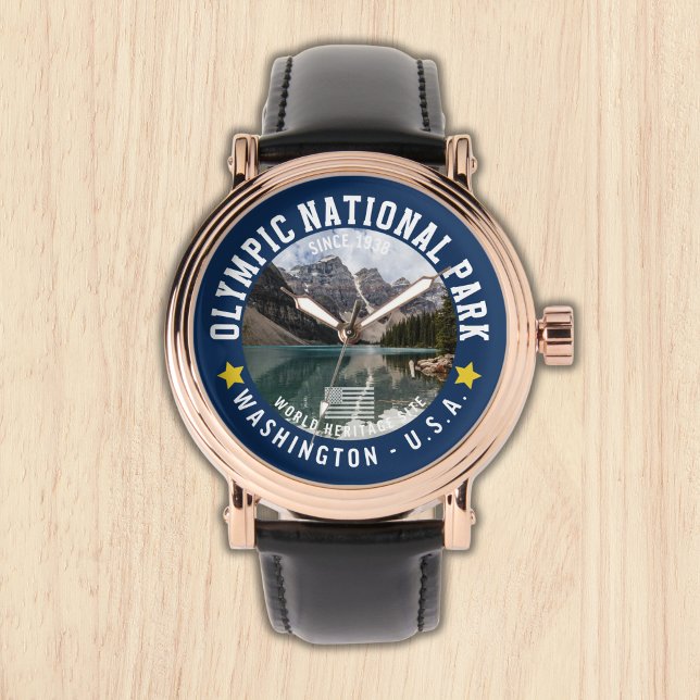 Reloj De Pulsera Olympic Naional Park Photo Forest Landscape (Subido por el creador)